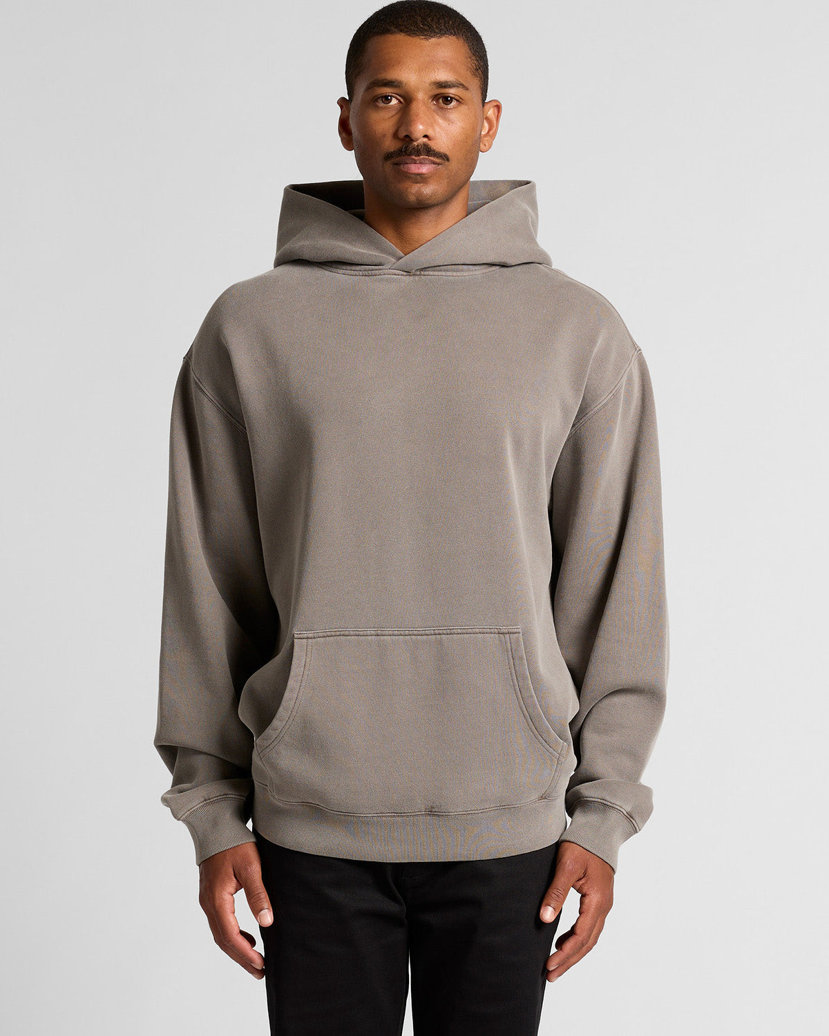 Felpa cappuccio relaxed heavy faded uomo