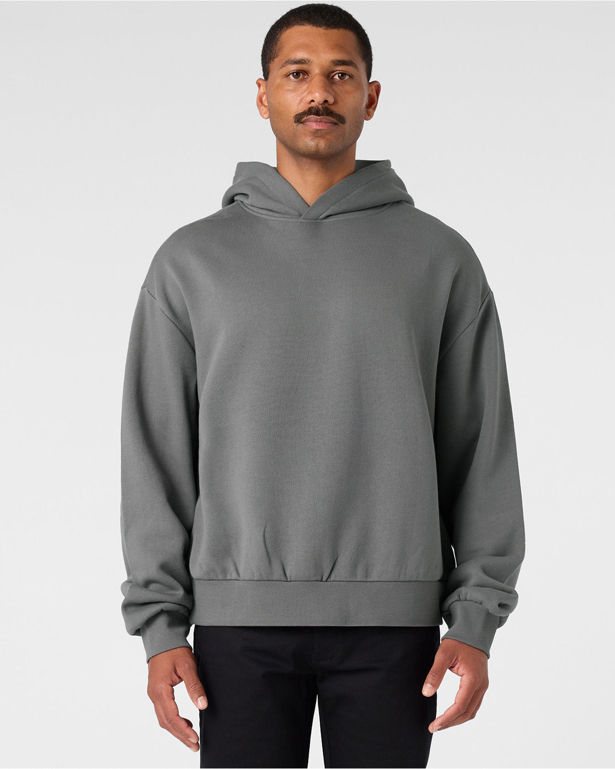 Felpa cappuccio boxy corta (-4 cm) uomo