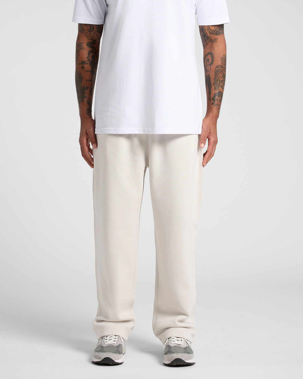 Pantaloni jogger relaxed senza polsino uomo