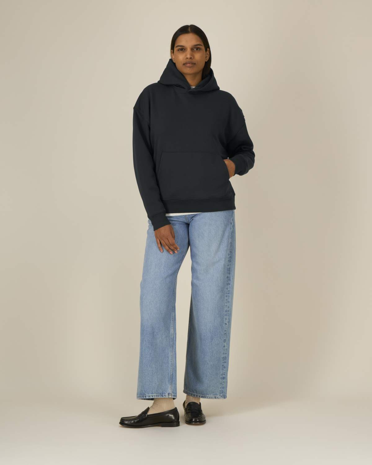 Felpa cappuccio boxy fit