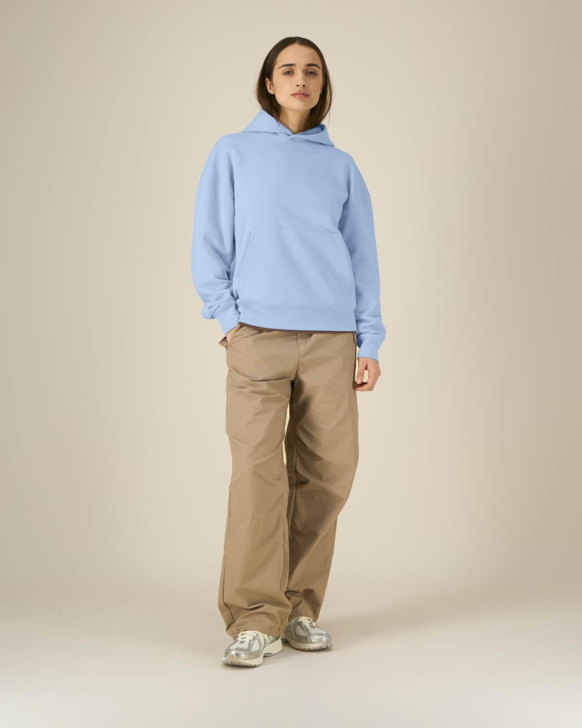 Felpa cappuccio boxy fit