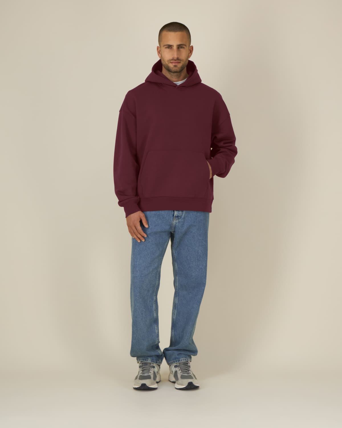 Felpa cappuccio boxy fit