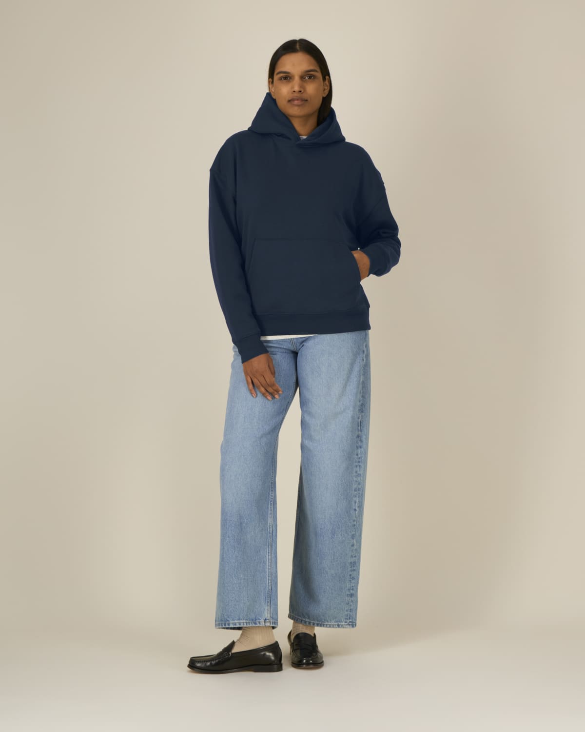 Felpa cappuccio boxy fit