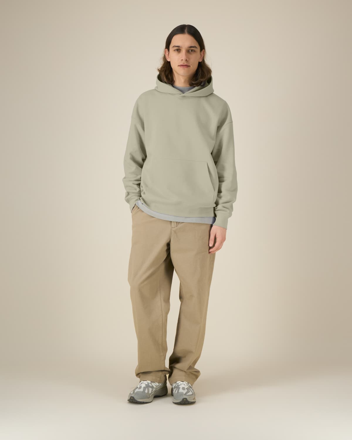 Felpa cappuccio boxy fit