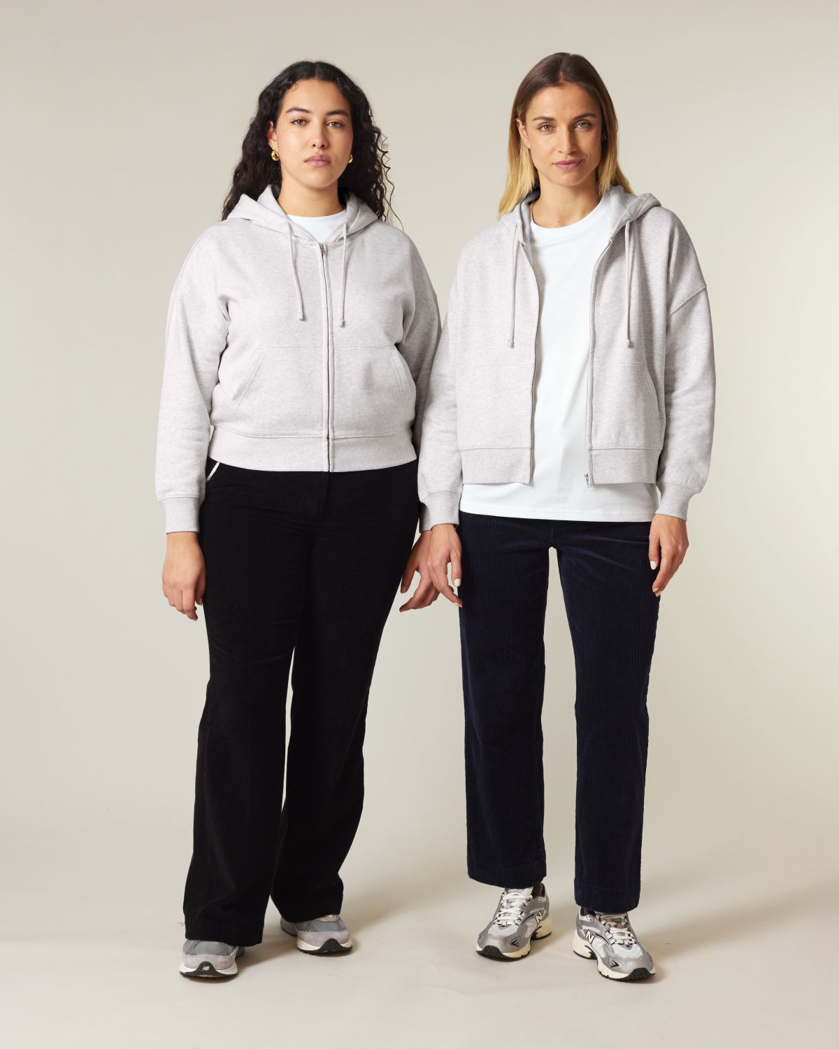 Felpa zip Donna