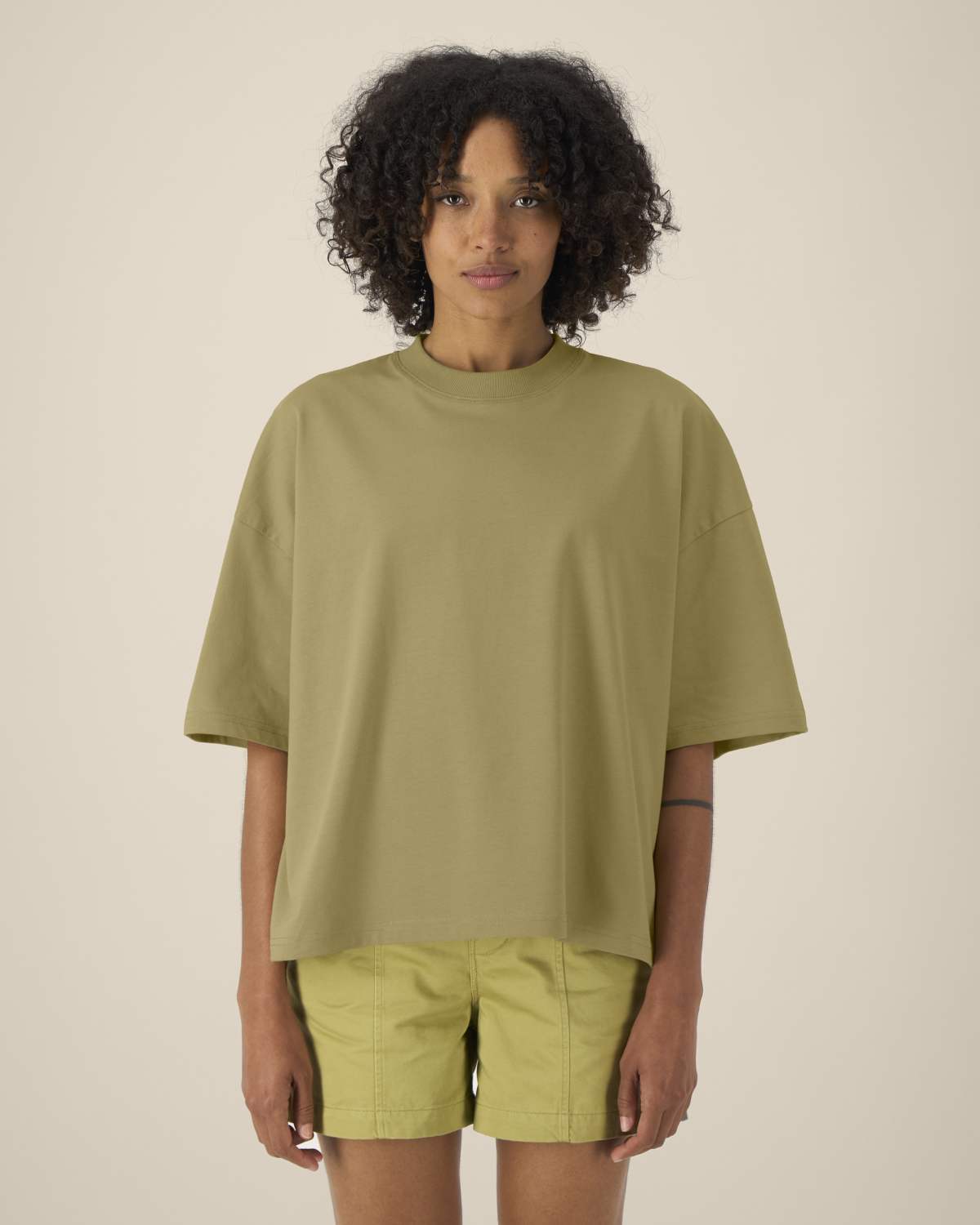 T-shirt boxy in cotone riciclato unisex