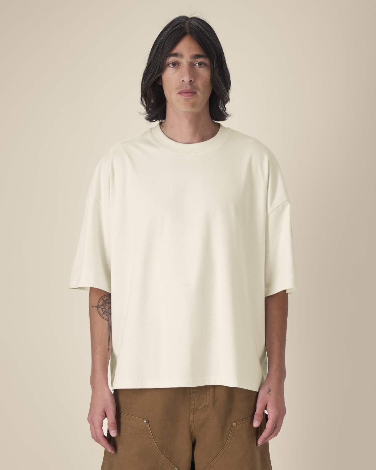 T-shirt boxy in cotone riciclato unisex