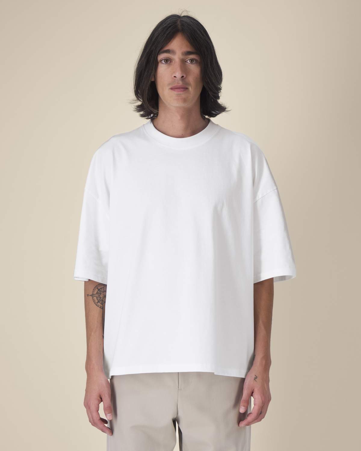 T-shirt boxy in cotone riciclato unisex