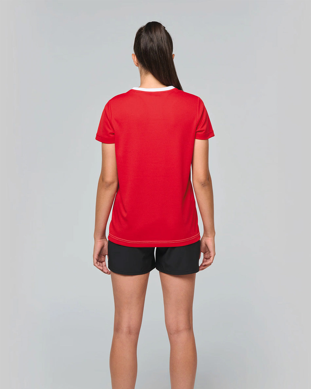 T-shirt sportiva bicolore riciclata Donna