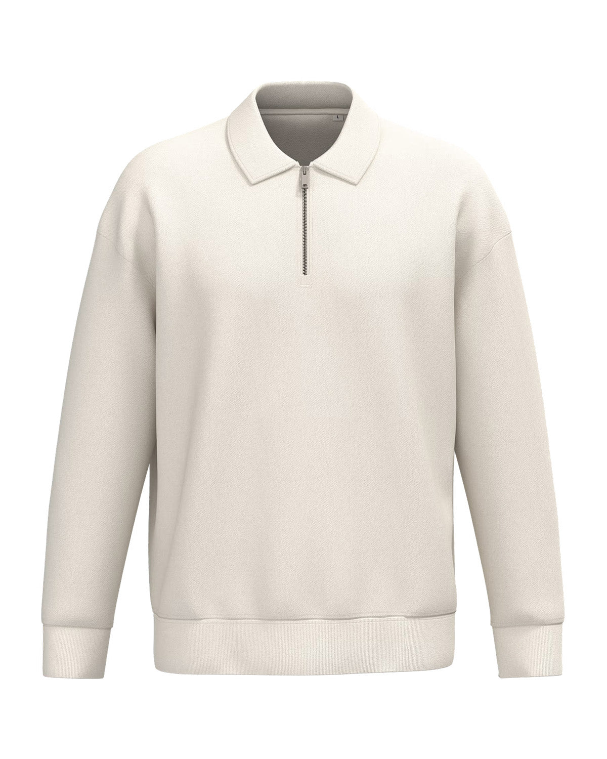 Felpa zip 1/4 con colletto unisex