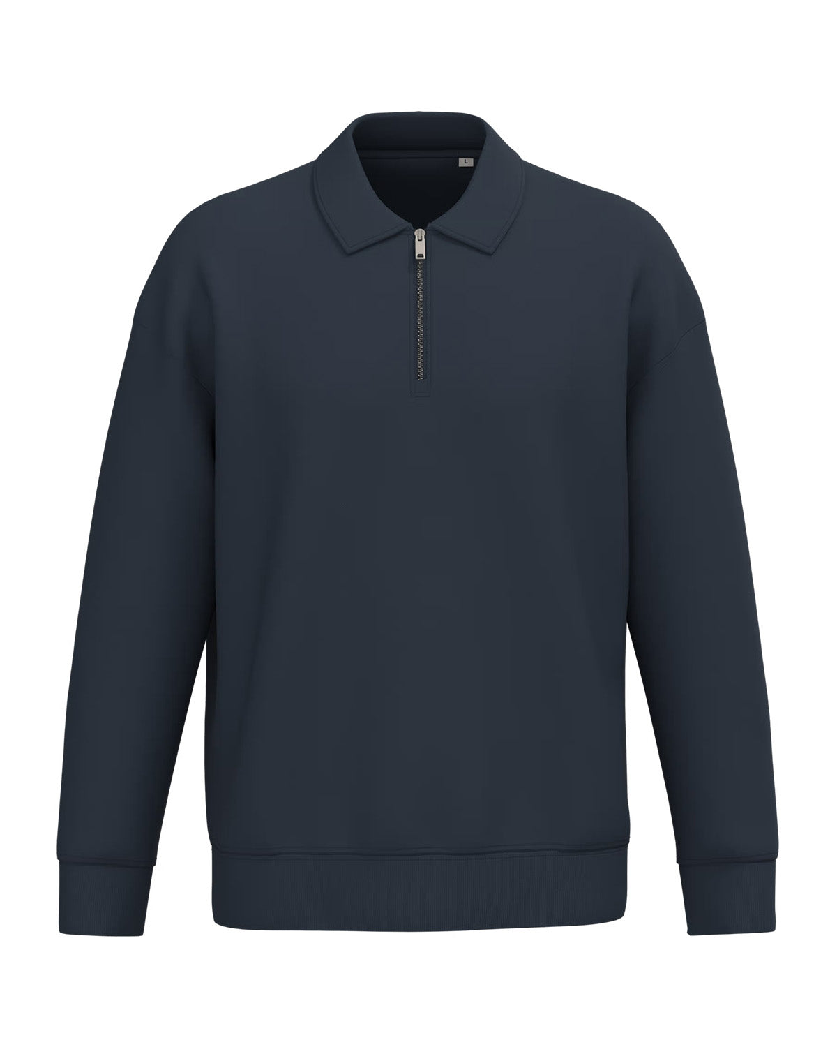 Felpa zip 1/4 con colletto unisex