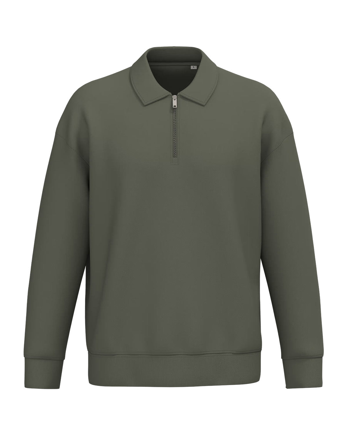 Felpa zip 1/4 con colletto unisex