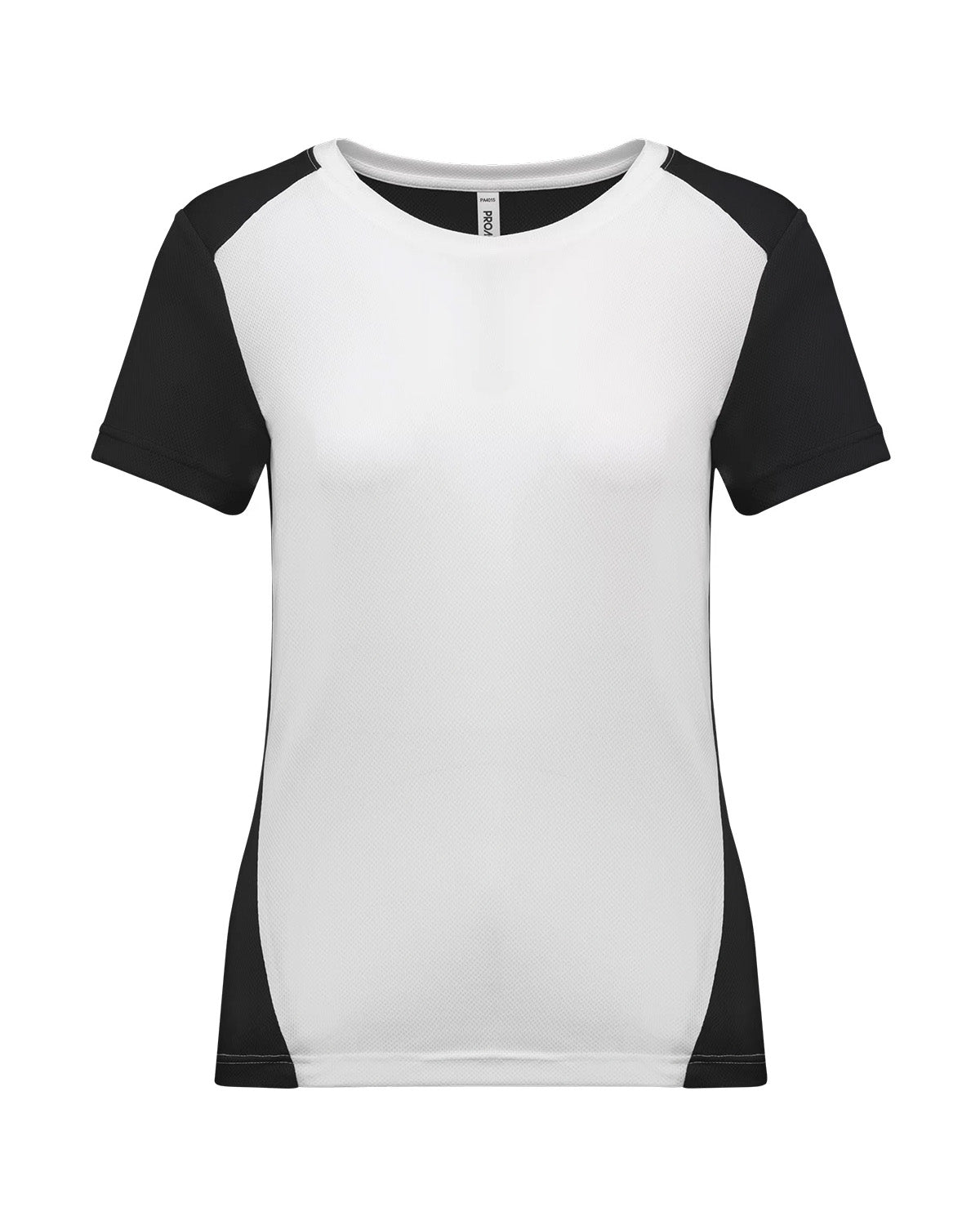 T-shirt sportiva bicolore riciclata Donna