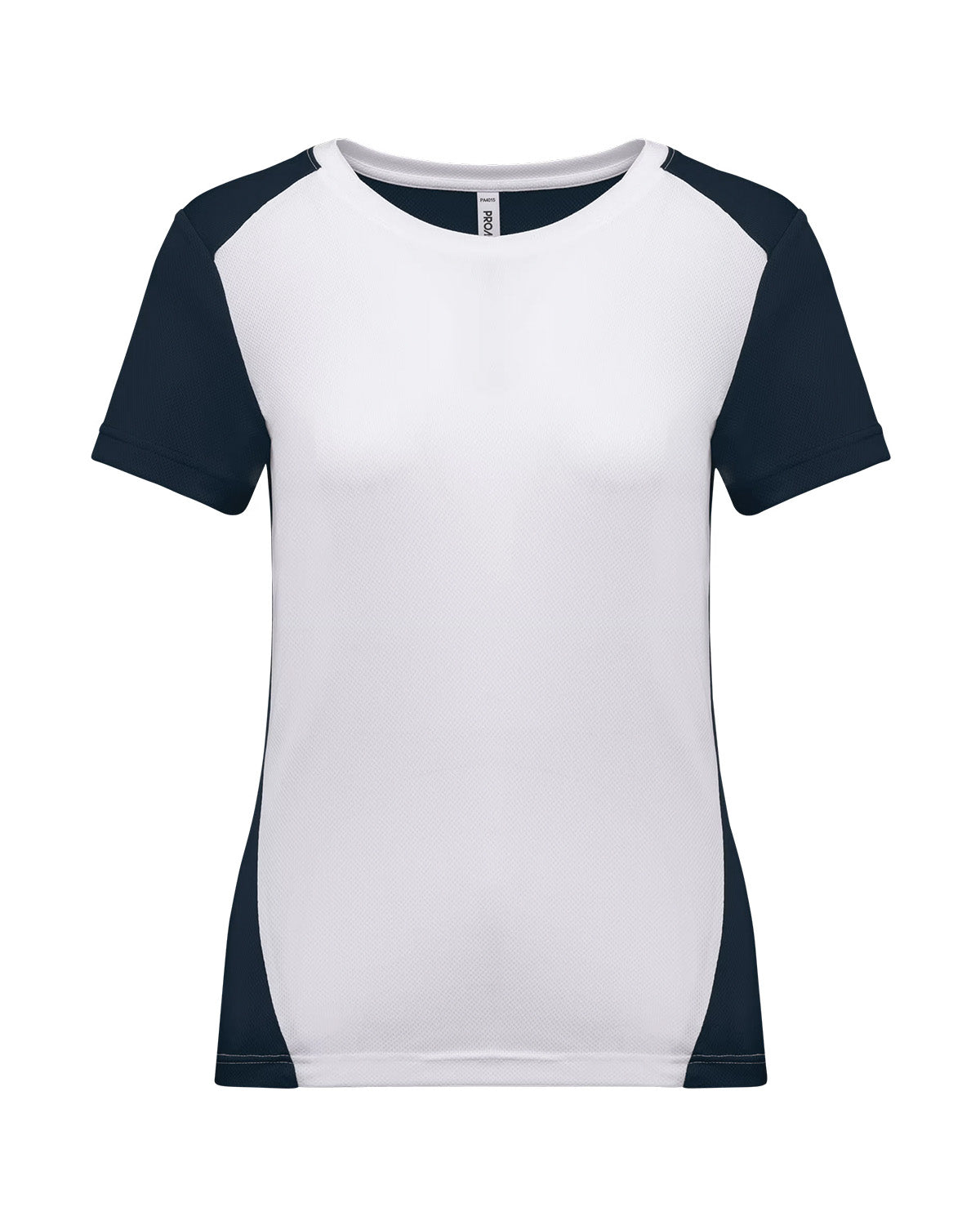 T-shirt sportiva bicolore riciclata Donna