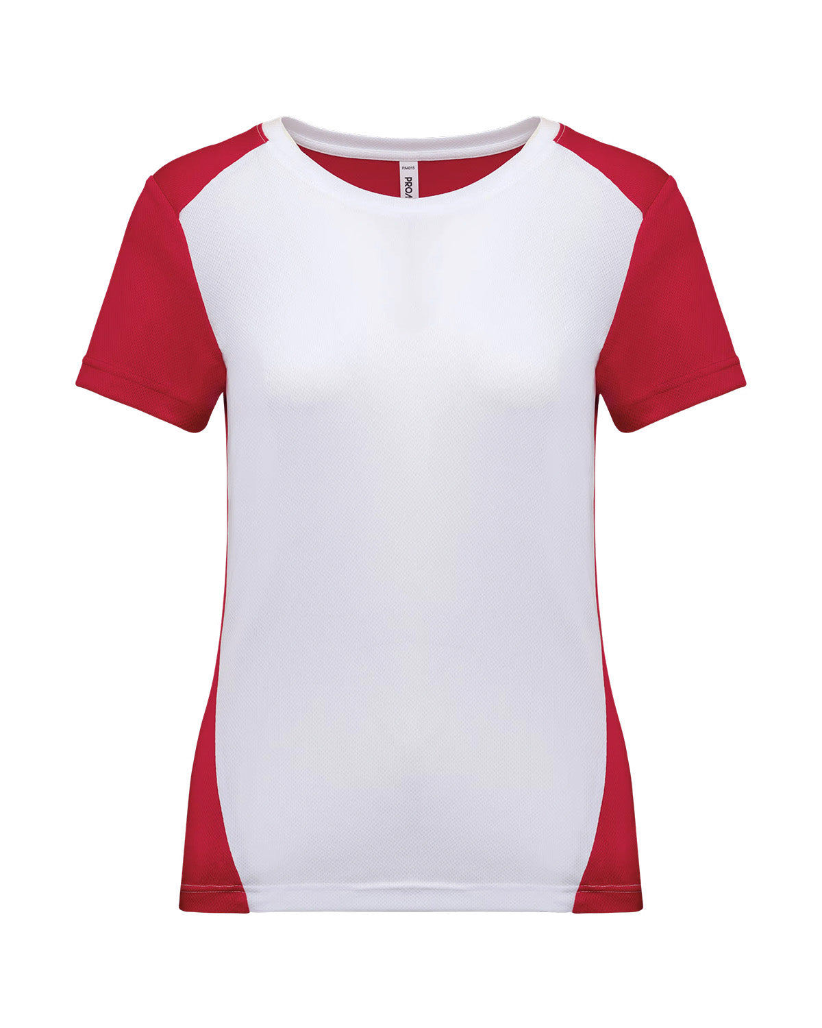 T-shirt sportiva bicolore riciclata Donna