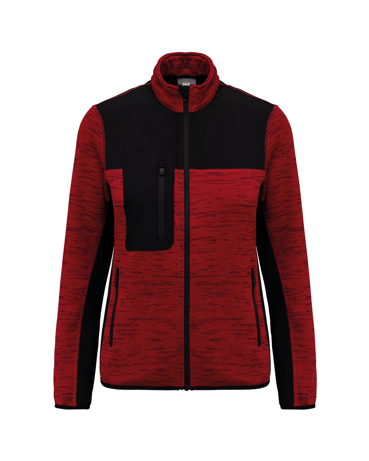 Giacca bicolore in politricot riciclato Donna