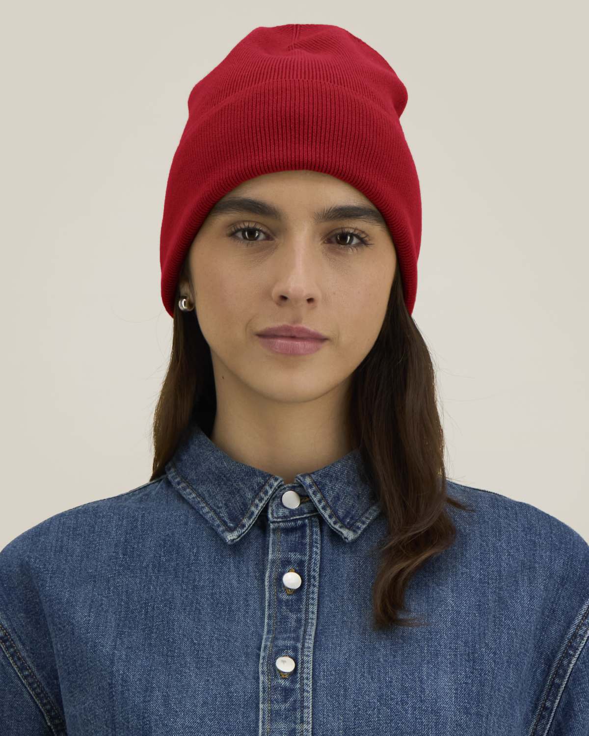 Organic Cotton Ribbed Beanie
