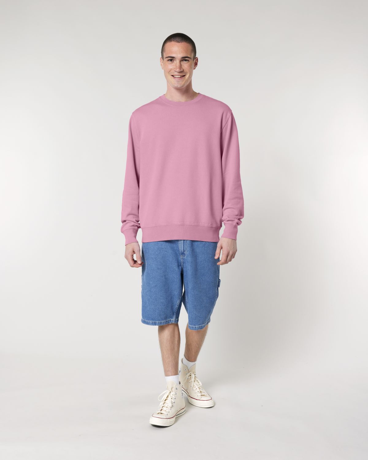 Felpa girocollo leggera vintage Unisex