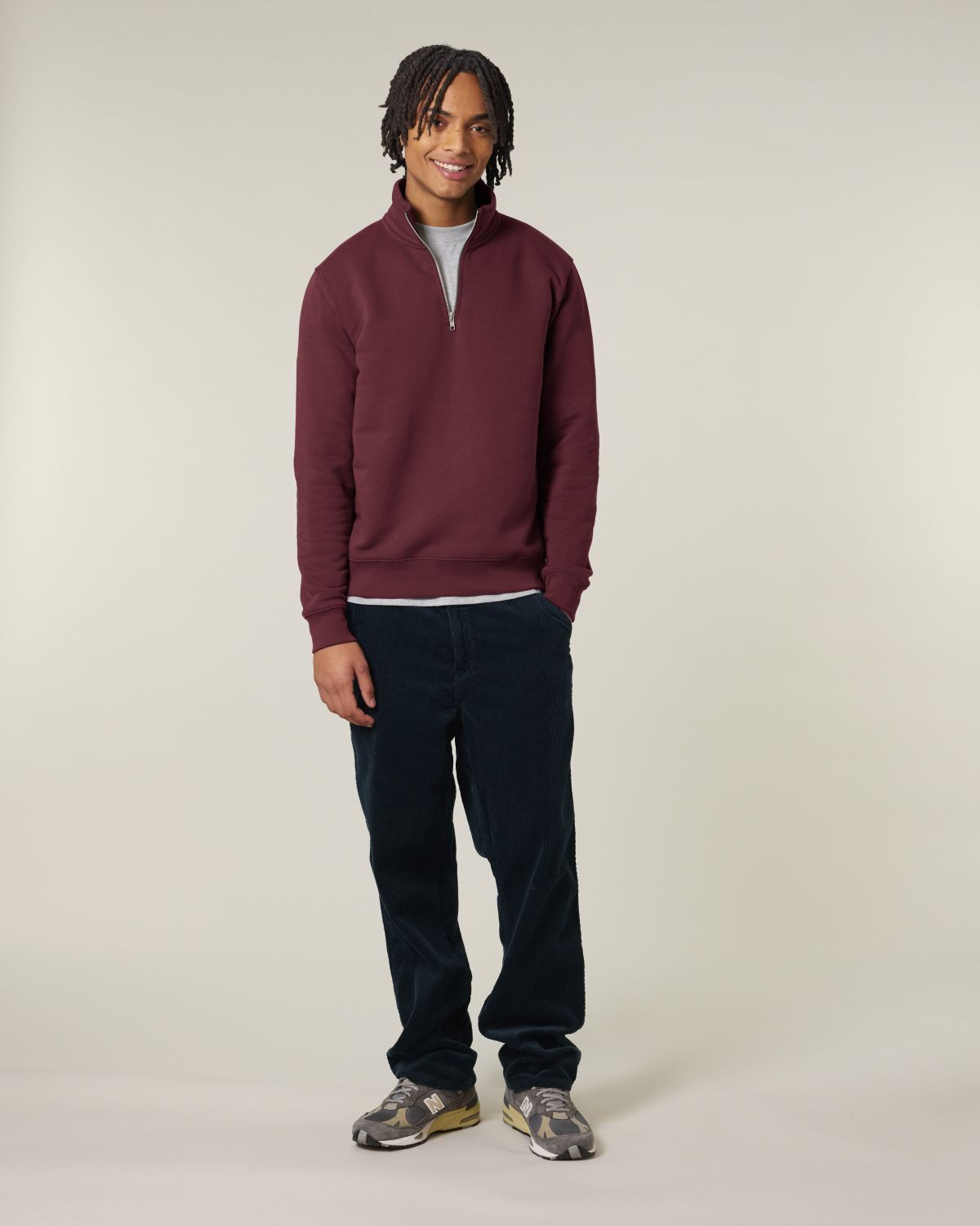 Felpa zip 1/4 Unisex