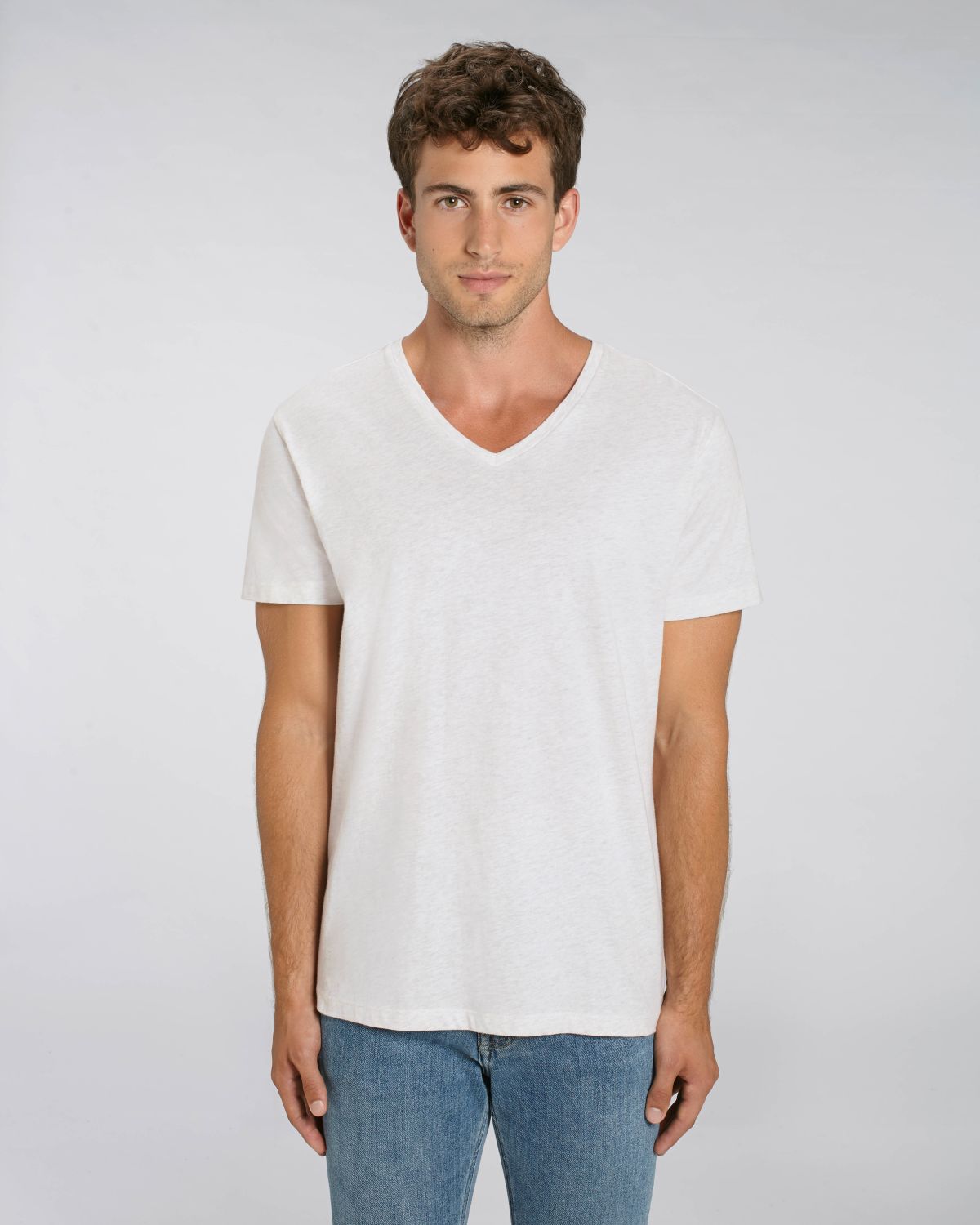 T-shirt scollo a V Uomo