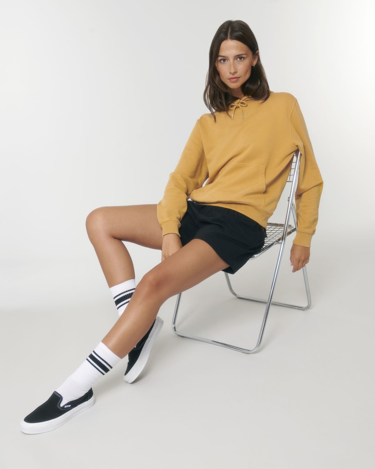 Felpa cappuccio leggera vintage Unisex