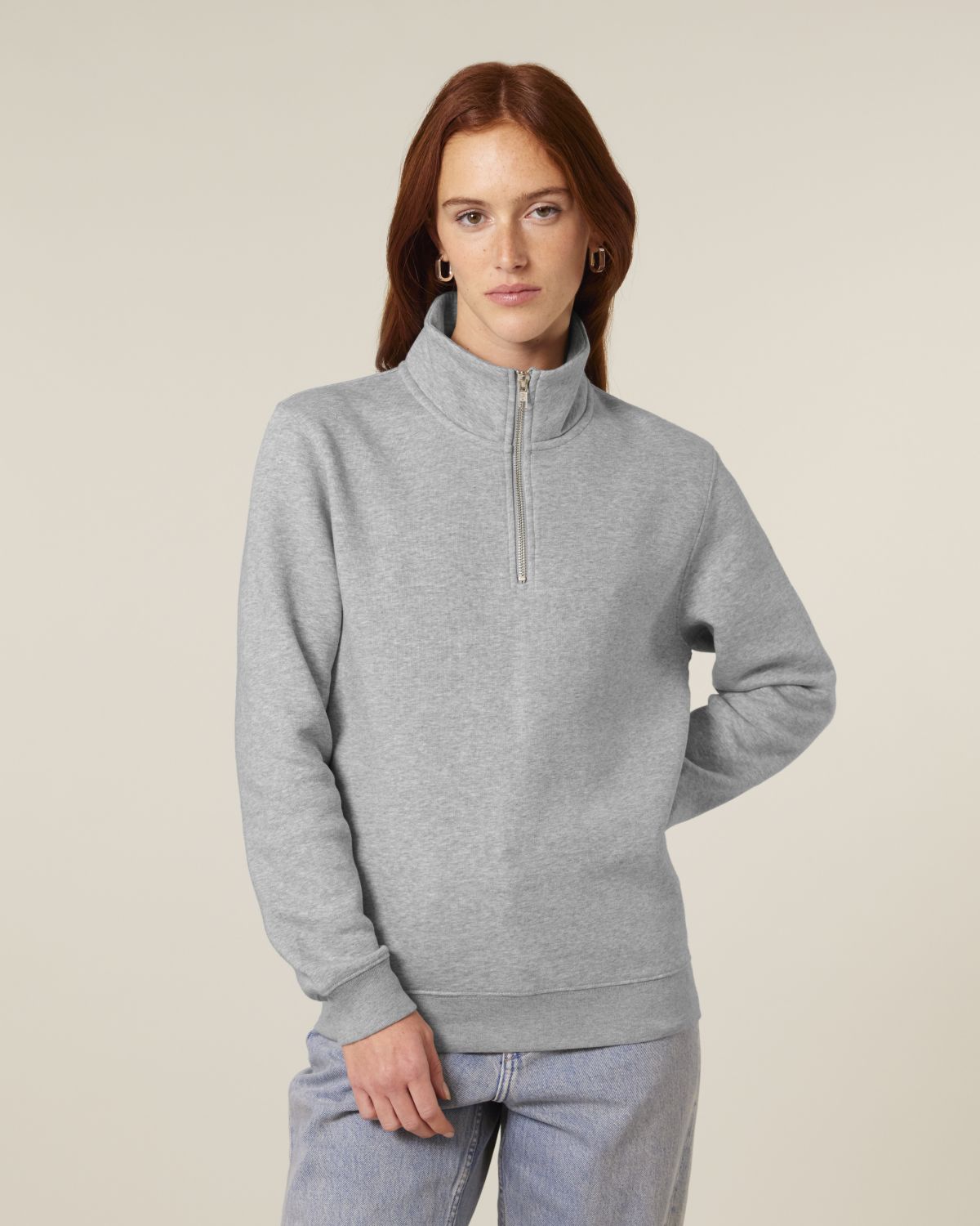 Felpa zip 1/4 Unisex