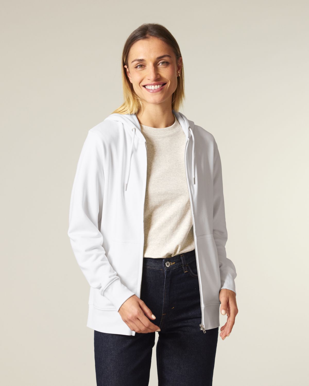 Felpa zip mid-light unisex