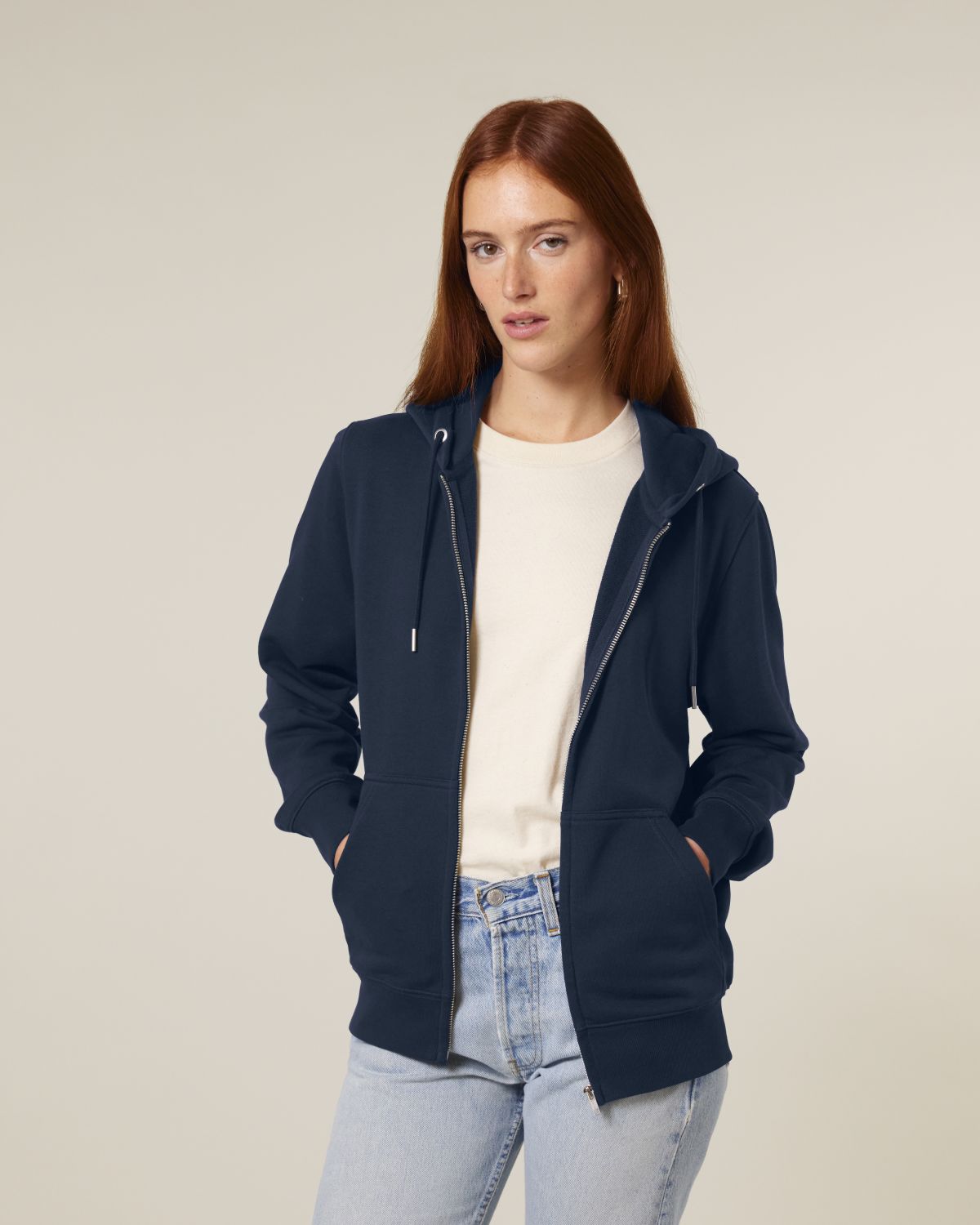 Felpa zip mid-light unisex