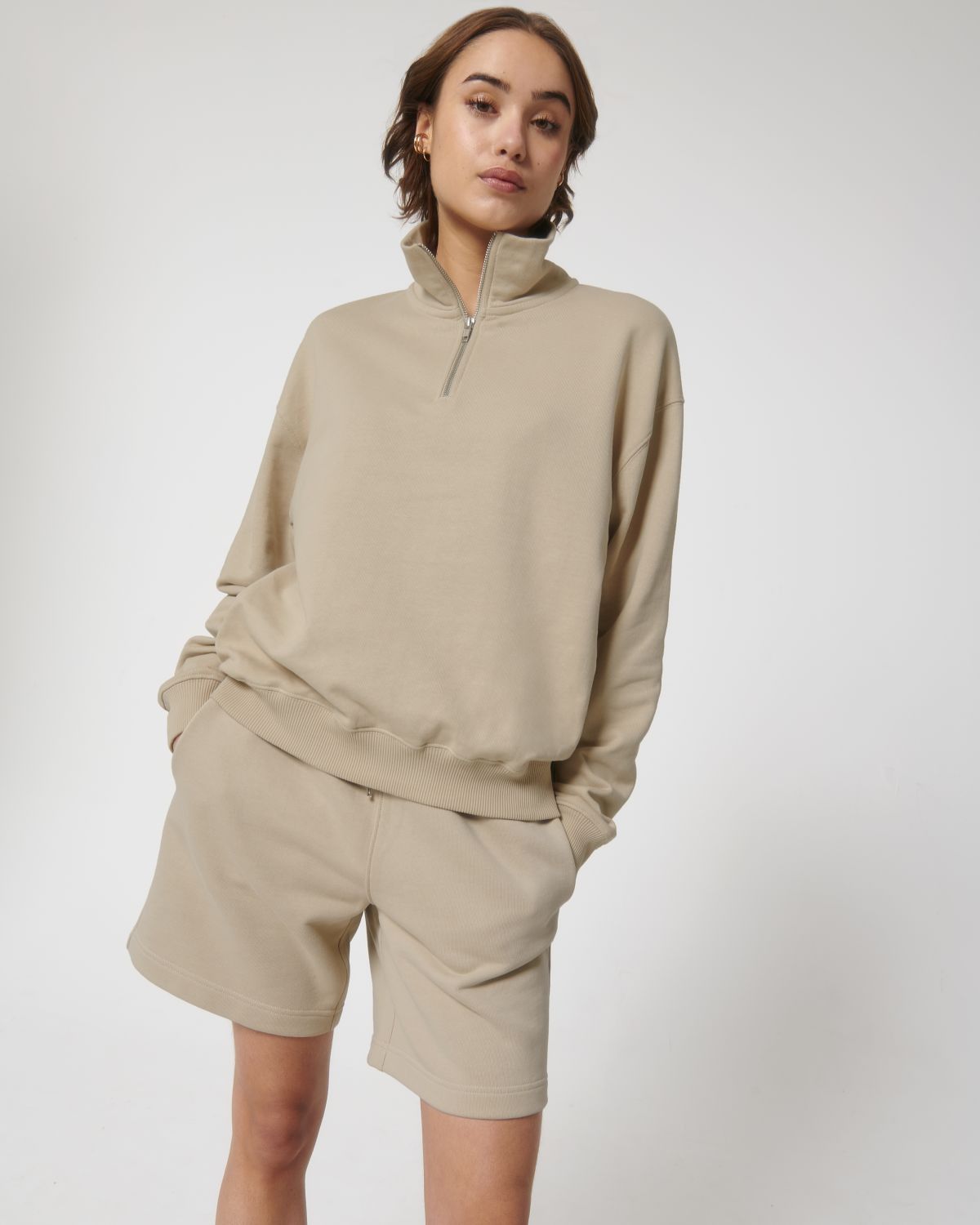 Felpa mezza zip dry Unisex