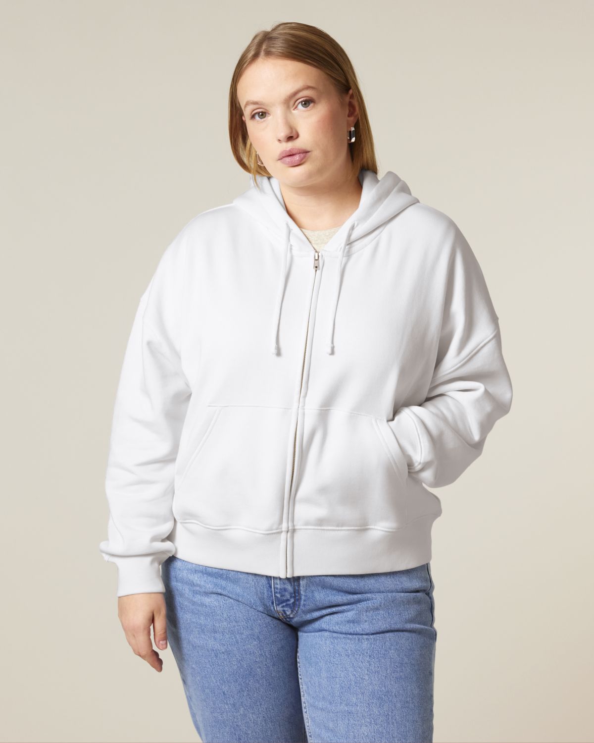 Felpa zip Donna