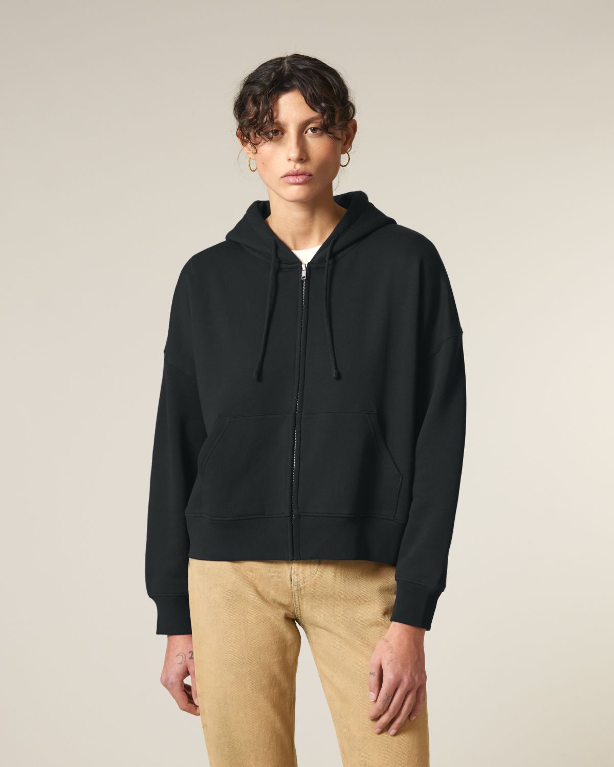 Felpa zip Donna