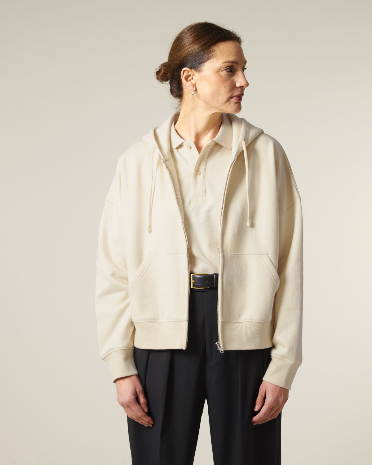 Felpa zip Donna