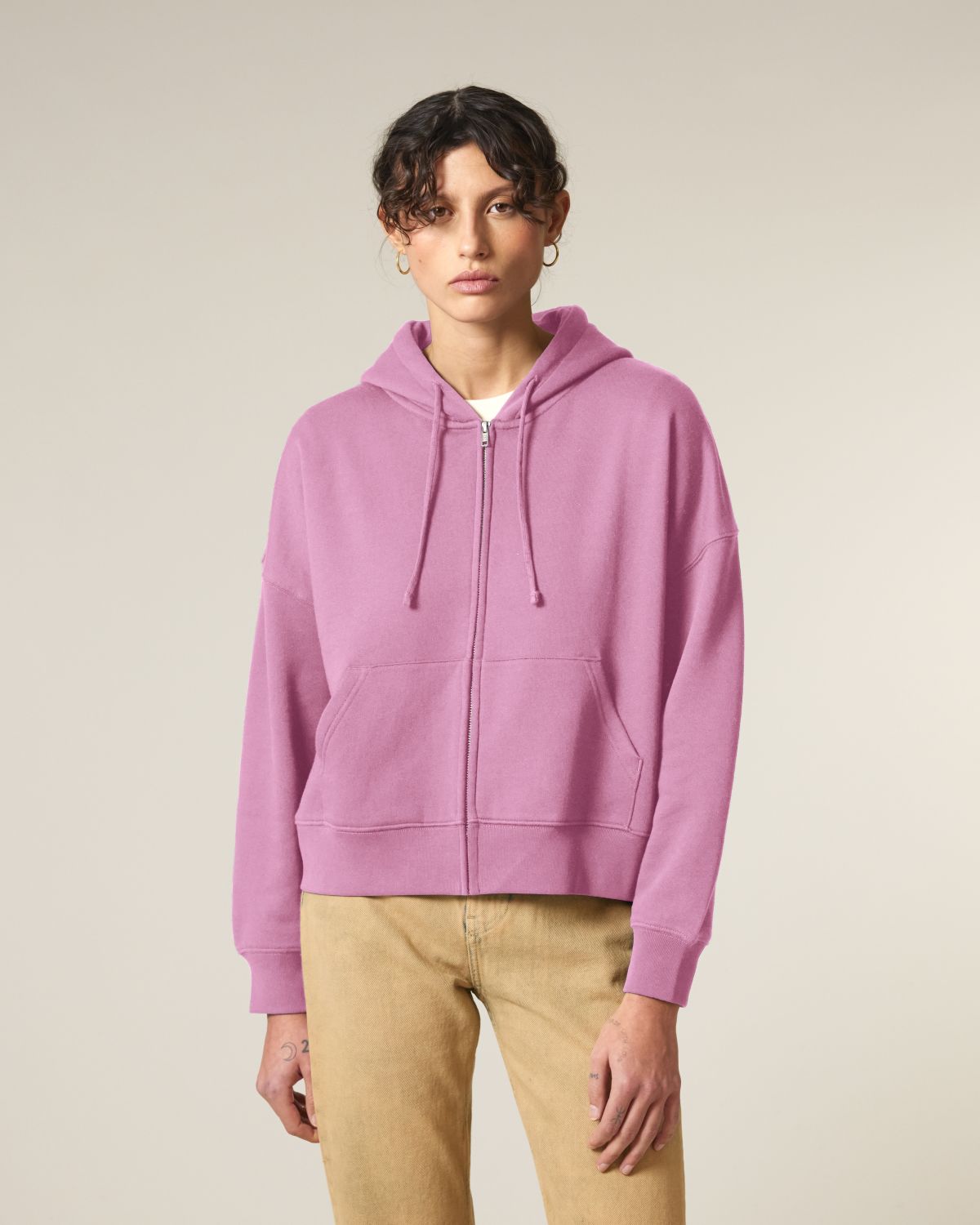 Felpa zip Donna