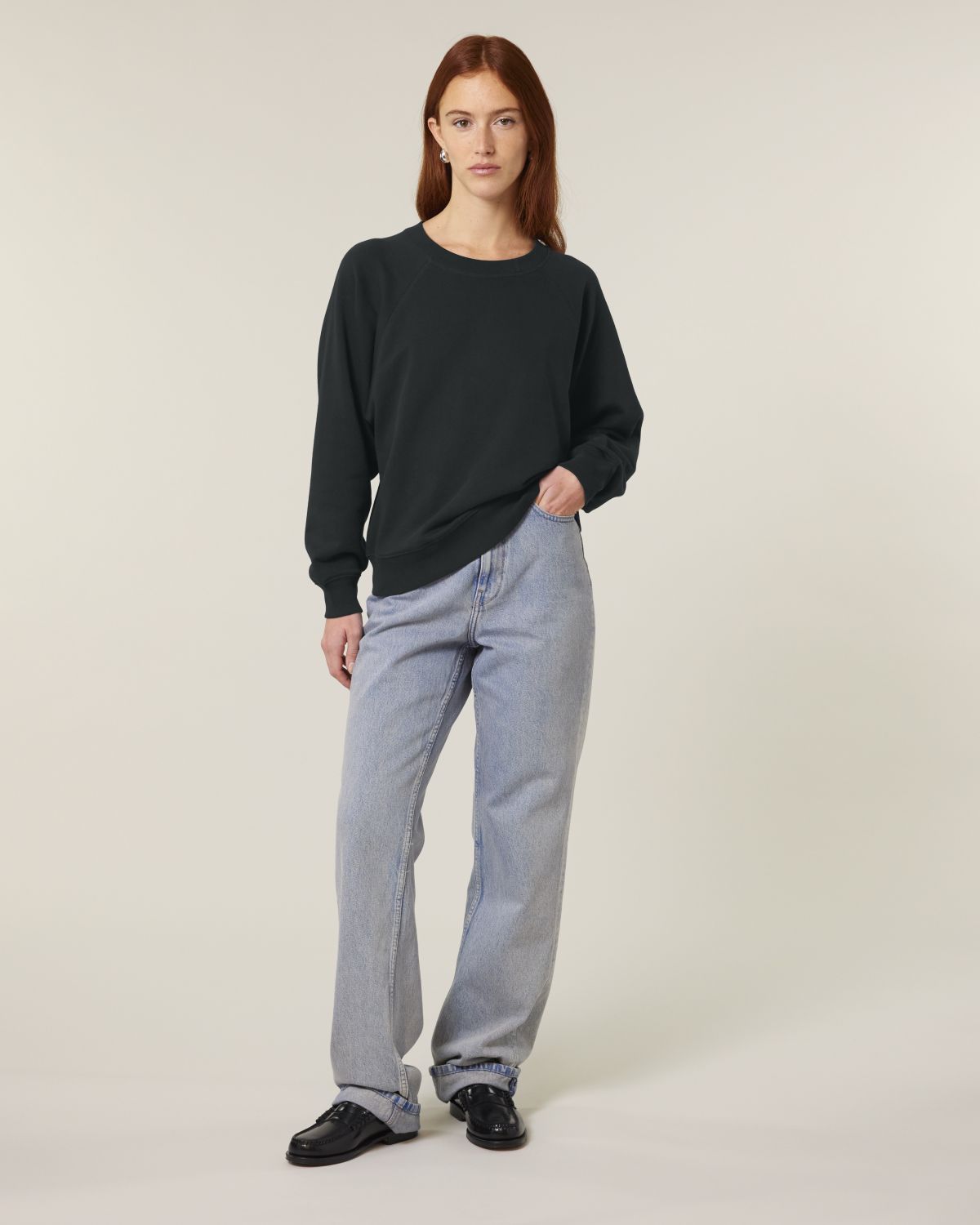 Felpa girocollo raglan Donna