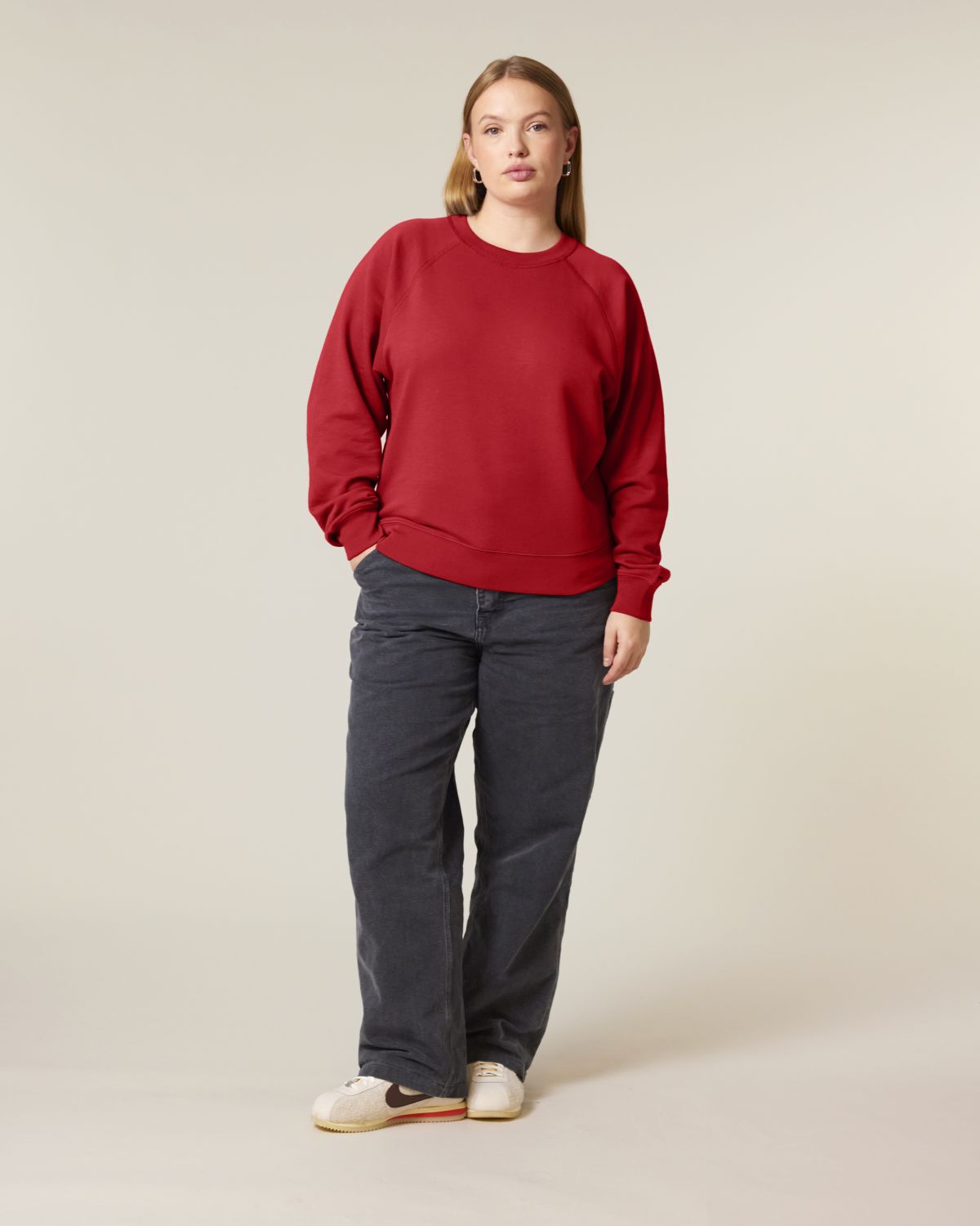 Felpa girocollo raglan Donna