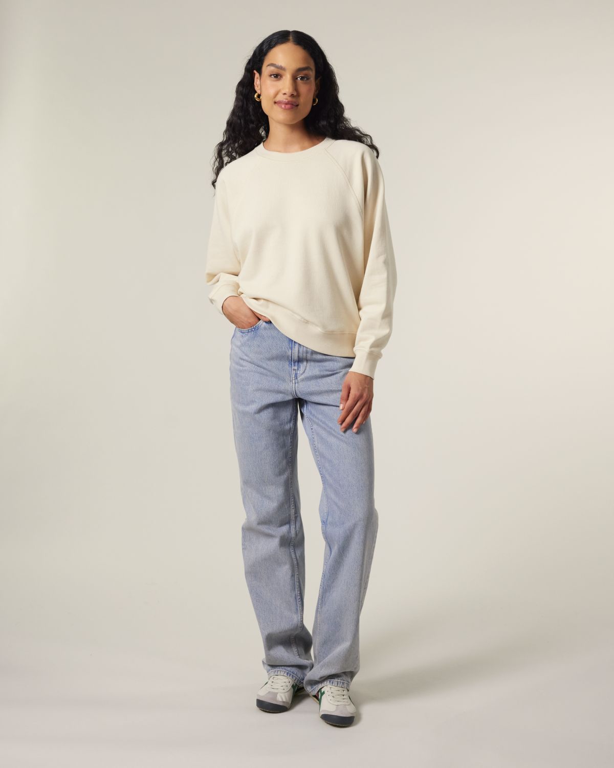 Felpa girocollo raglan Donna