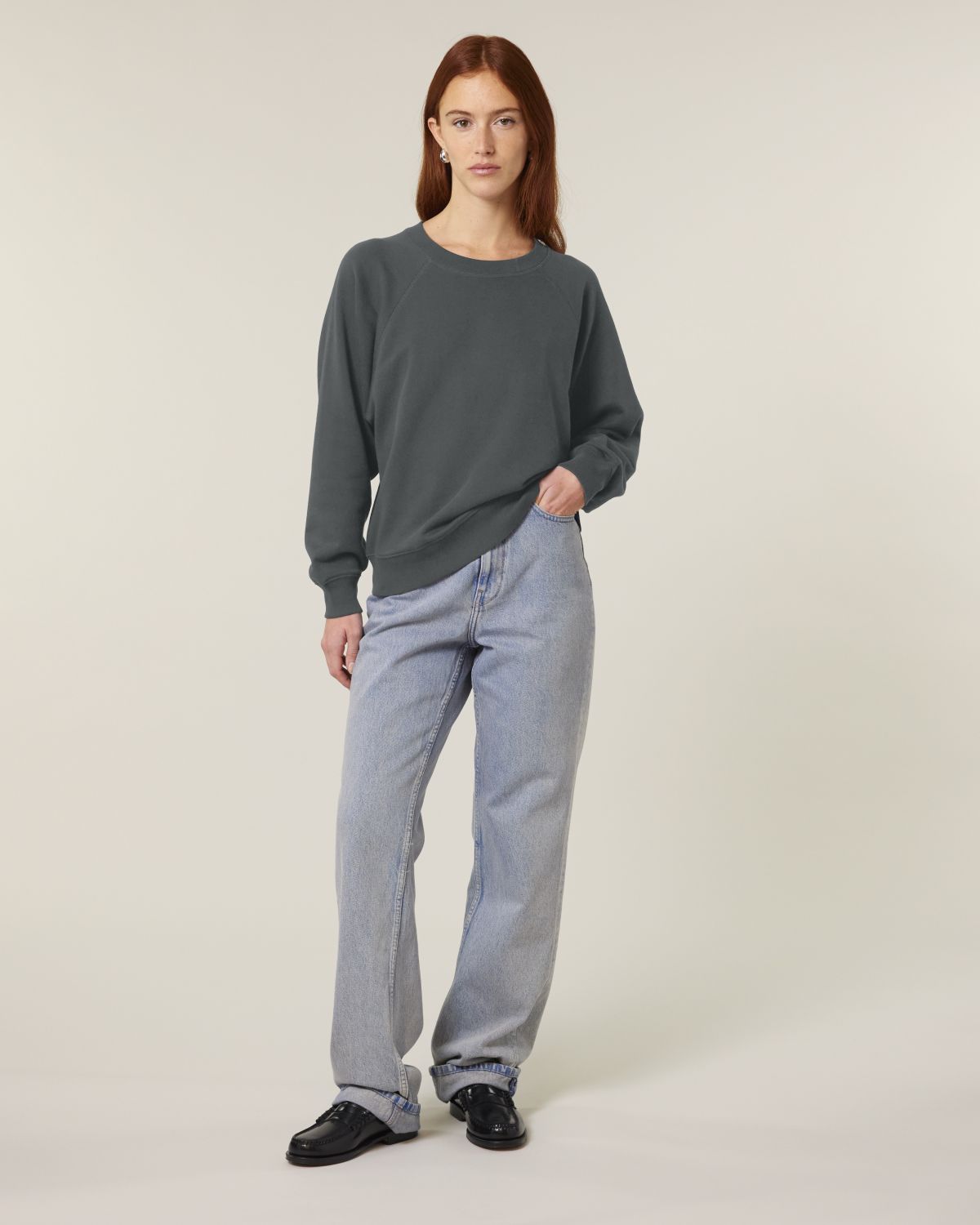 Felpa girocollo raglan Donna