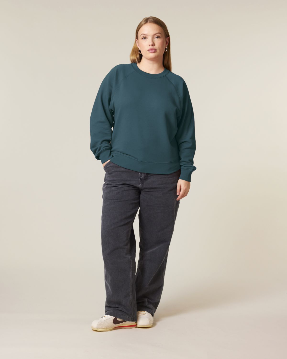 Felpa girocollo raglan Donna