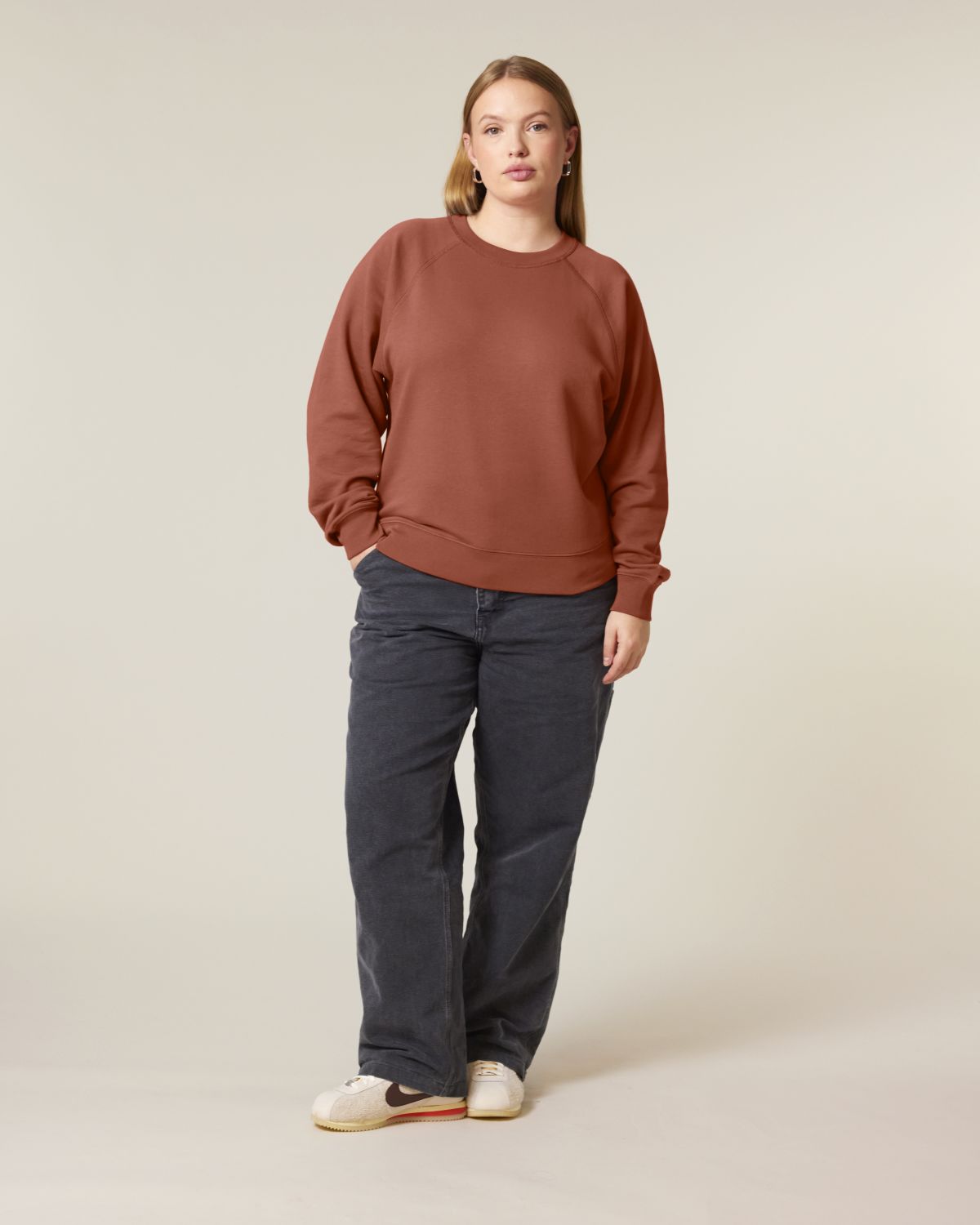 Felpa girocollo raglan Donna