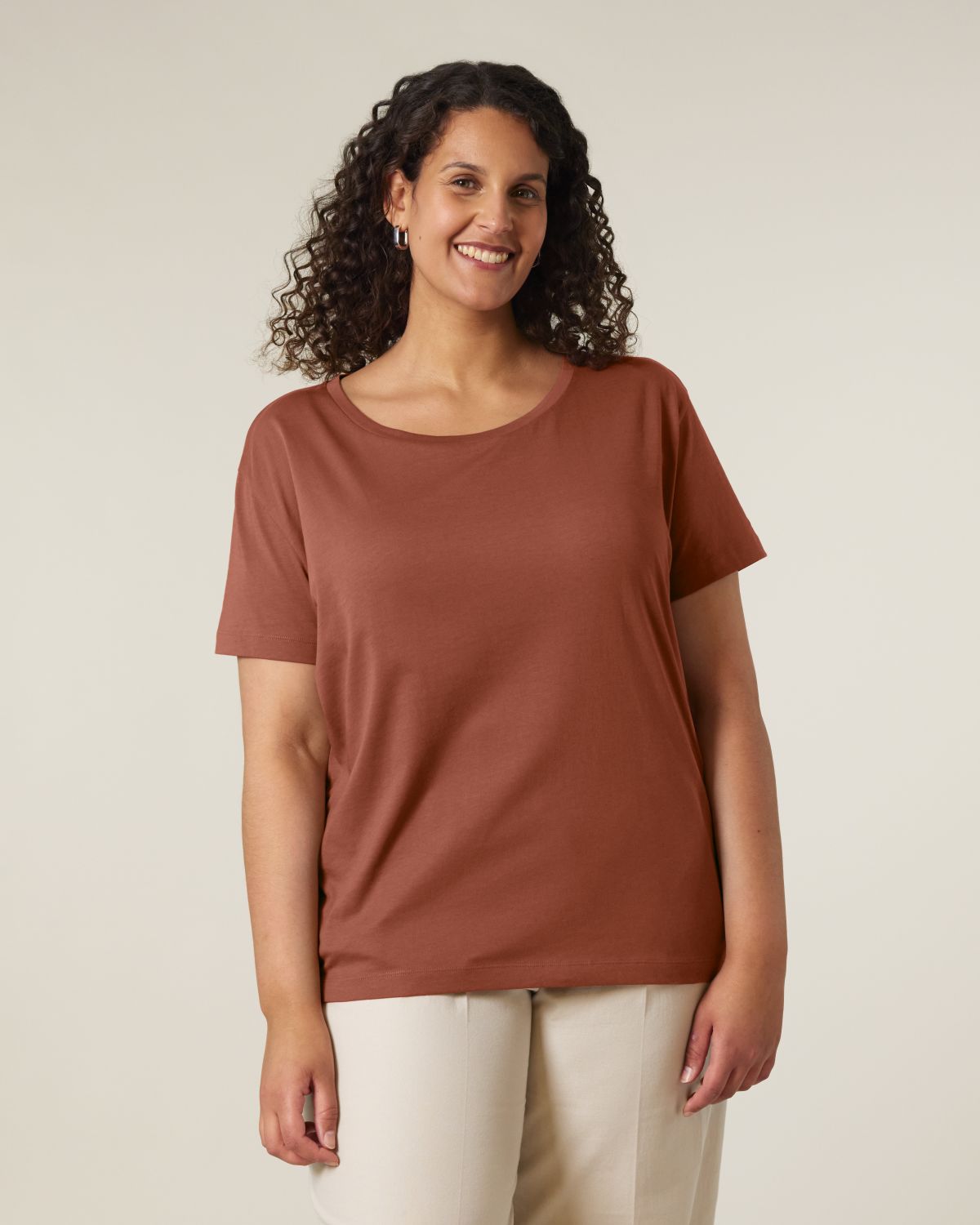 T-shirt scollo ampio Donna