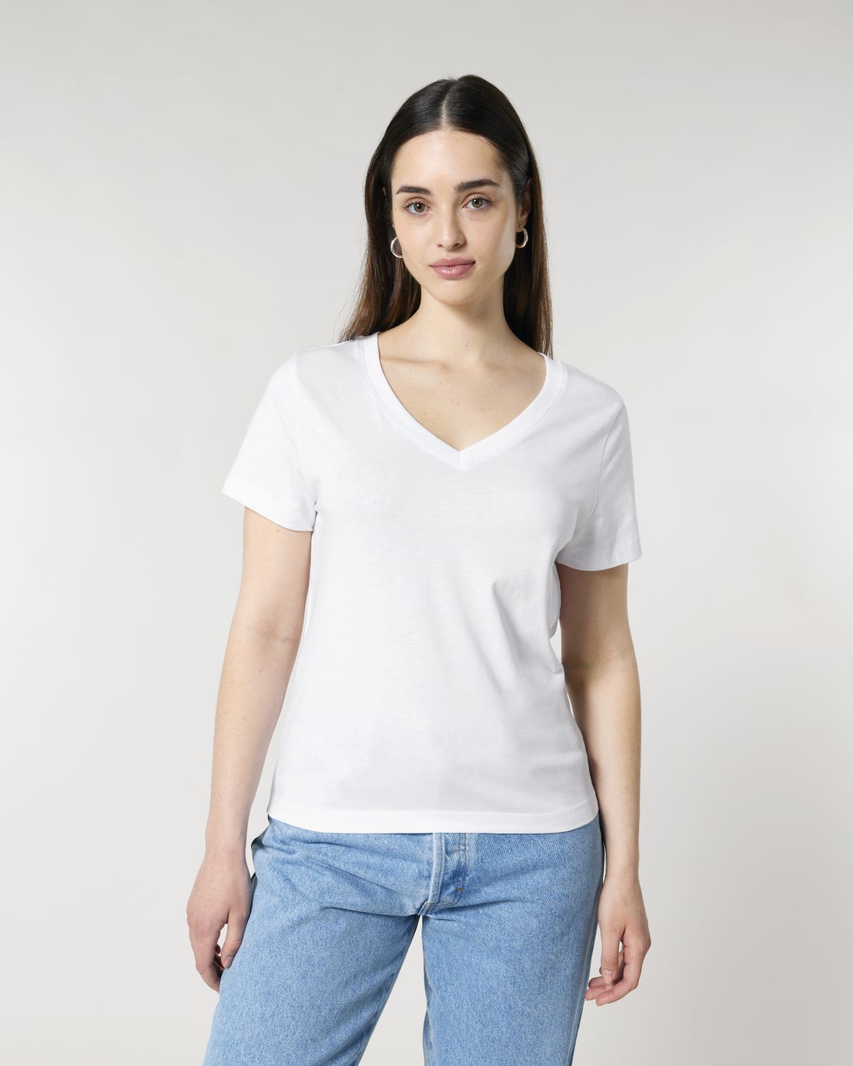 T-shirt scollo a V Donna