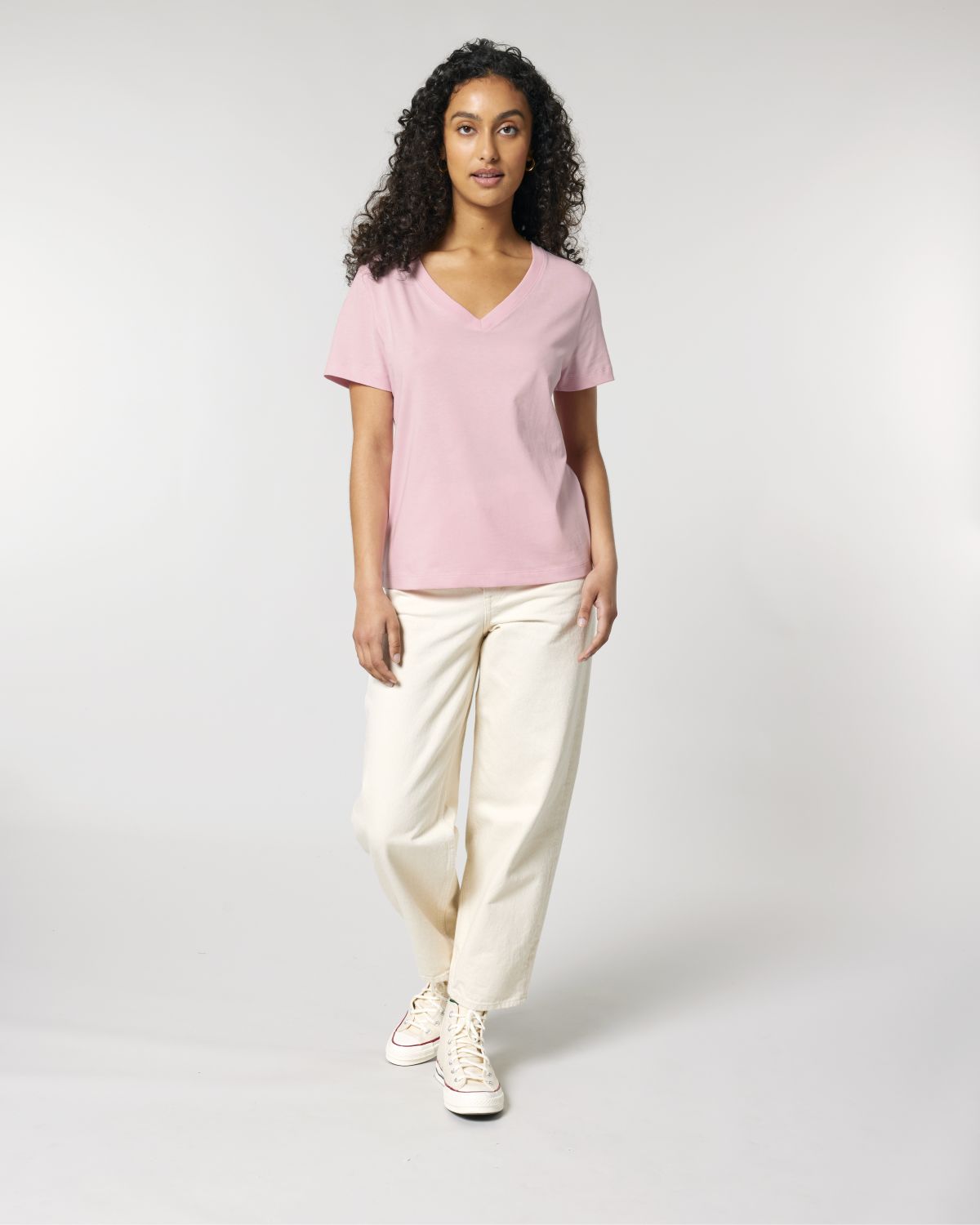 T-shirt scollo a V Donna