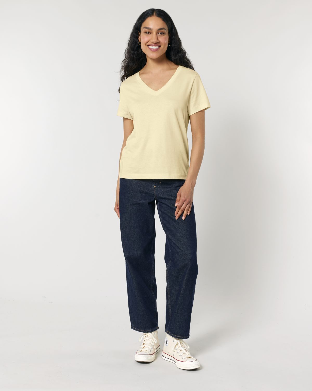 T-shirt scollo a V Donna