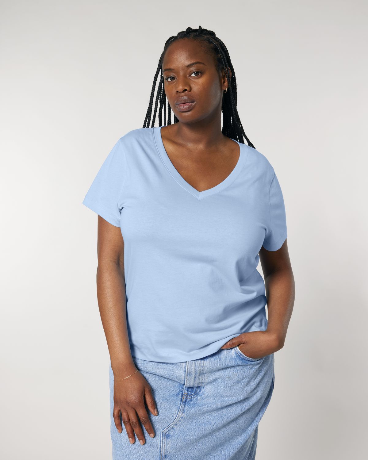T-shirt scollo a V Donna