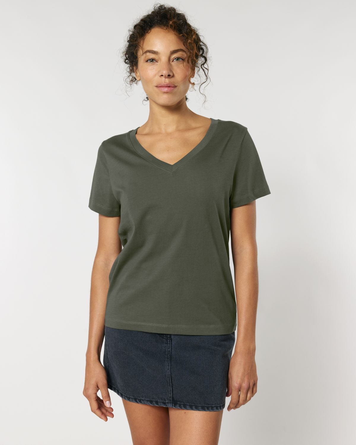 T-shirt scollo a V Donna