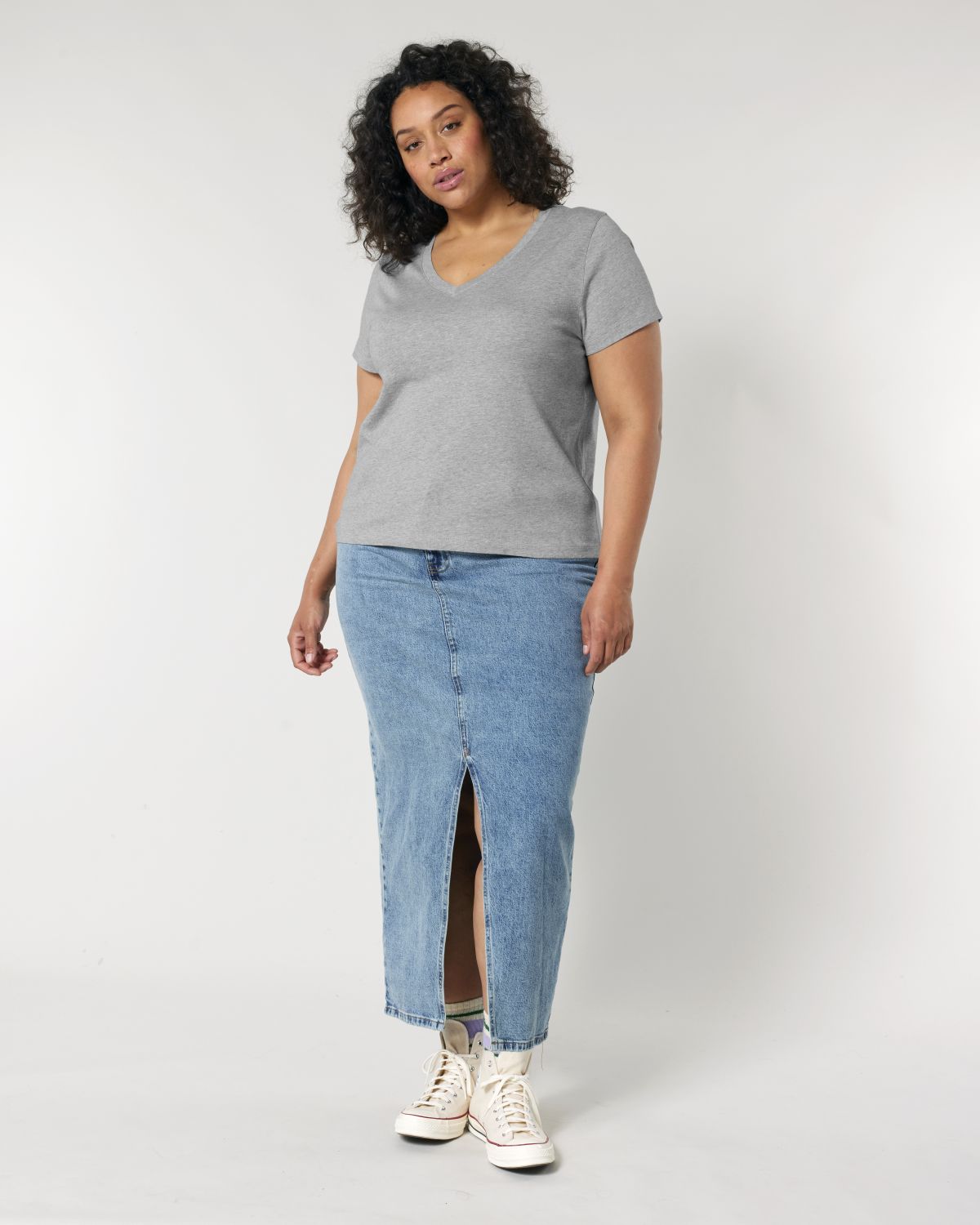 T-shirt scollo a V Donna