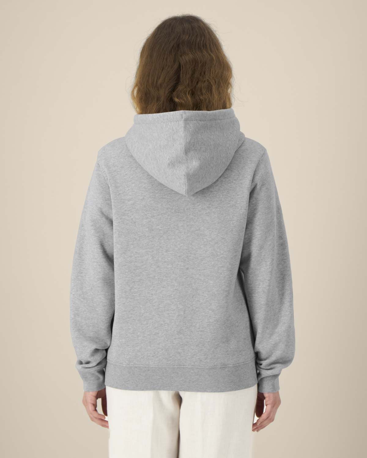 Felpa cappuccio in cotone riciclato donna