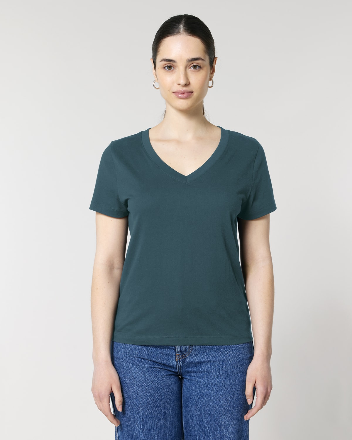 T-shirt scollo a V Donna