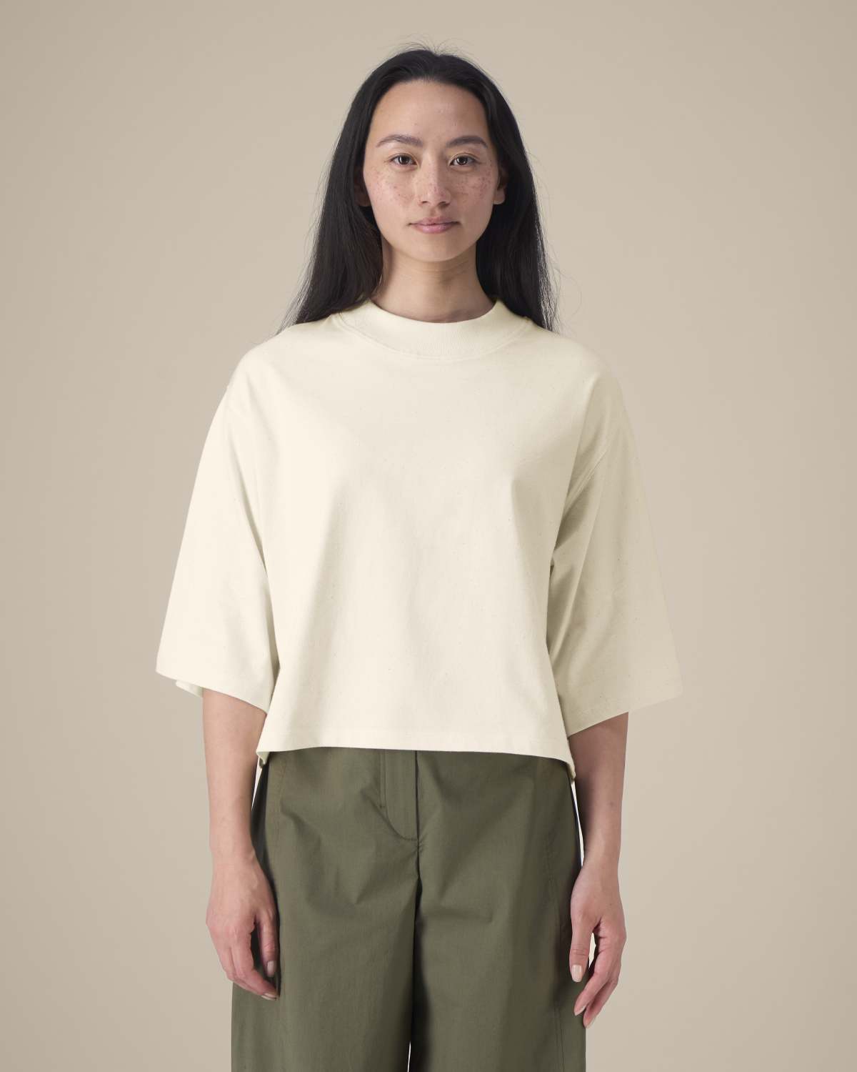 T-shirt cropped oversize donna