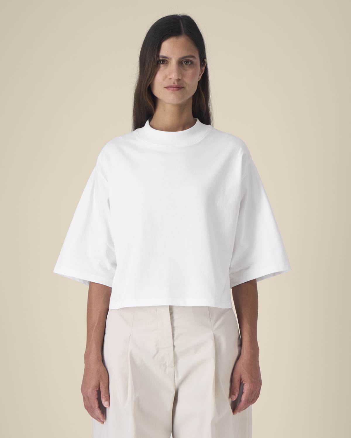 T-shirt cropped oversize donna